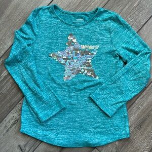 Girls flip long sleeve